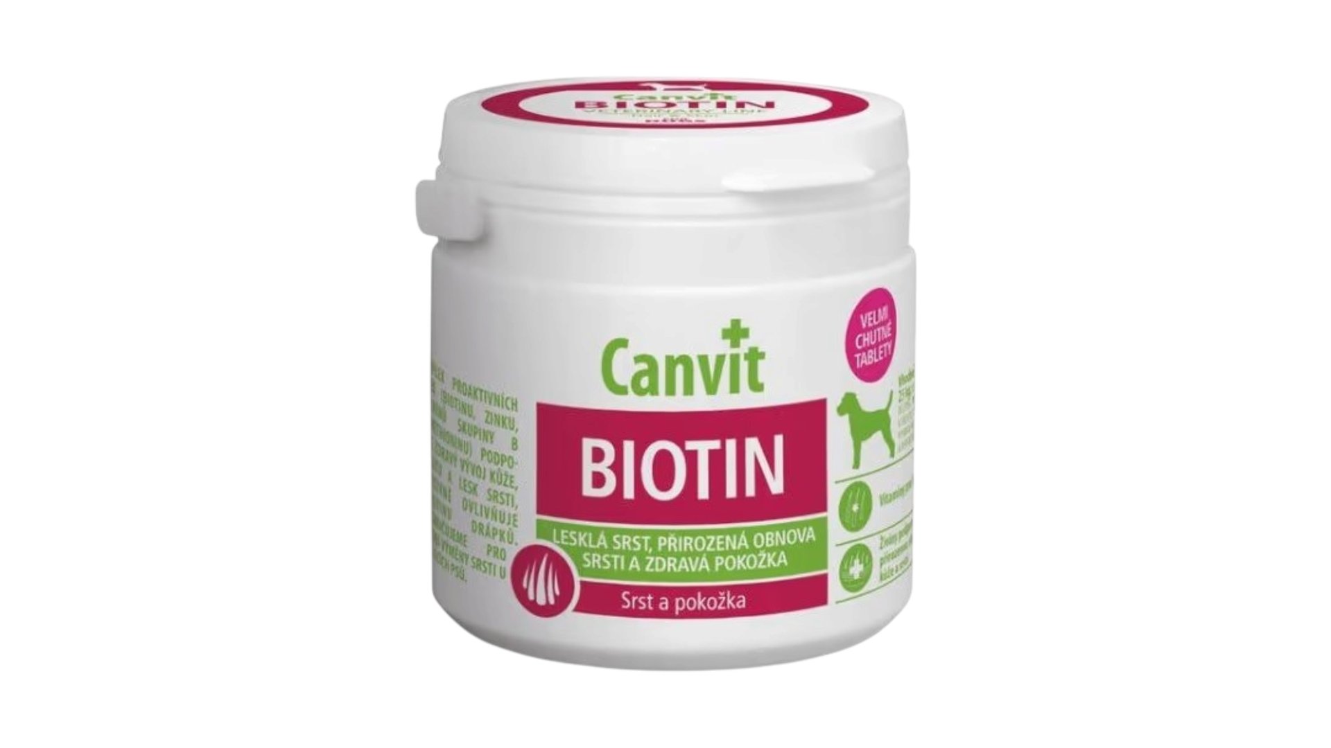 Canvit Biotin Dəri və tük üçün vitamin, itlər üçün, 100 q (97 tablet)