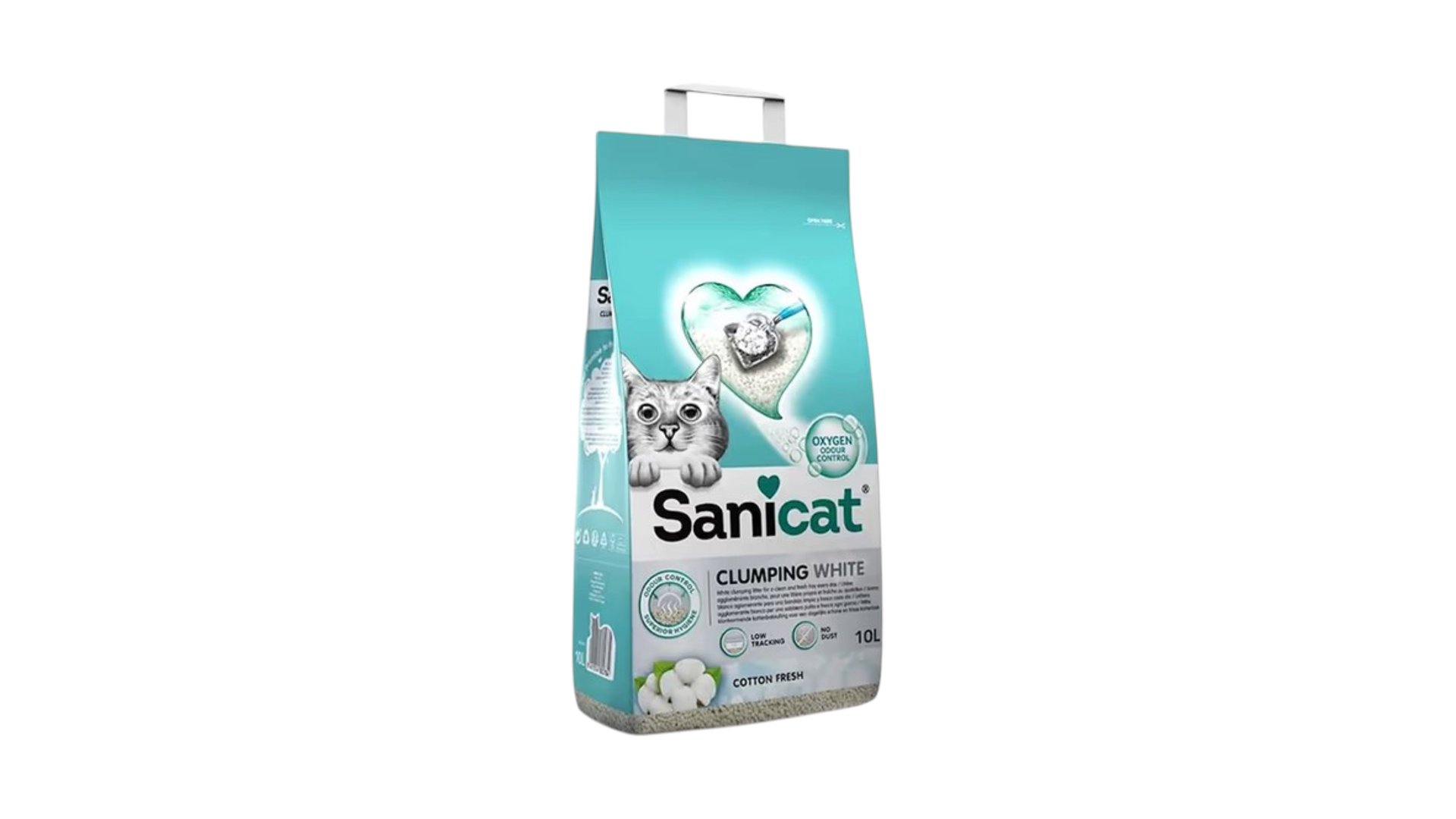 SANICAT Qum Toparlanan Clumping White Cotton 10l