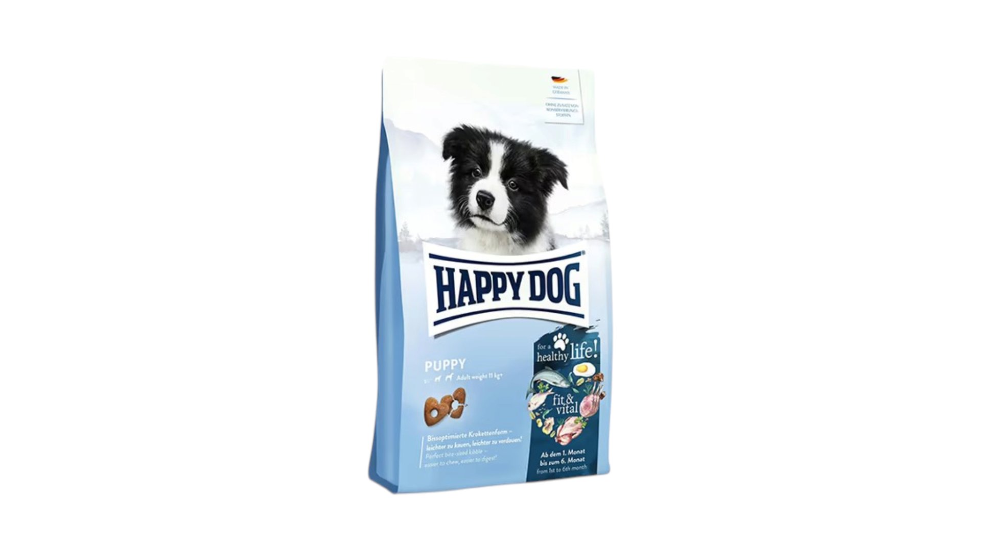 Happy Dog Puppy orta və iri cins bala itlər üçün quru yem 1kq, Çəki ilə
