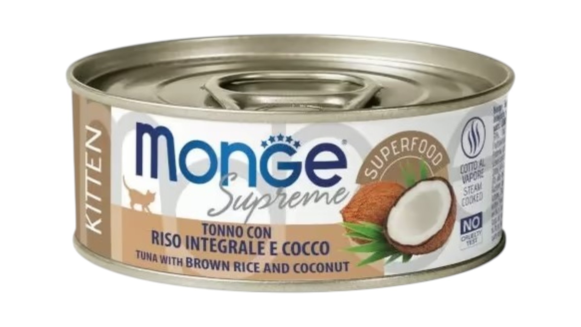 Monge Supreme Kitten Tuna with Brown rice and Coconut 80g