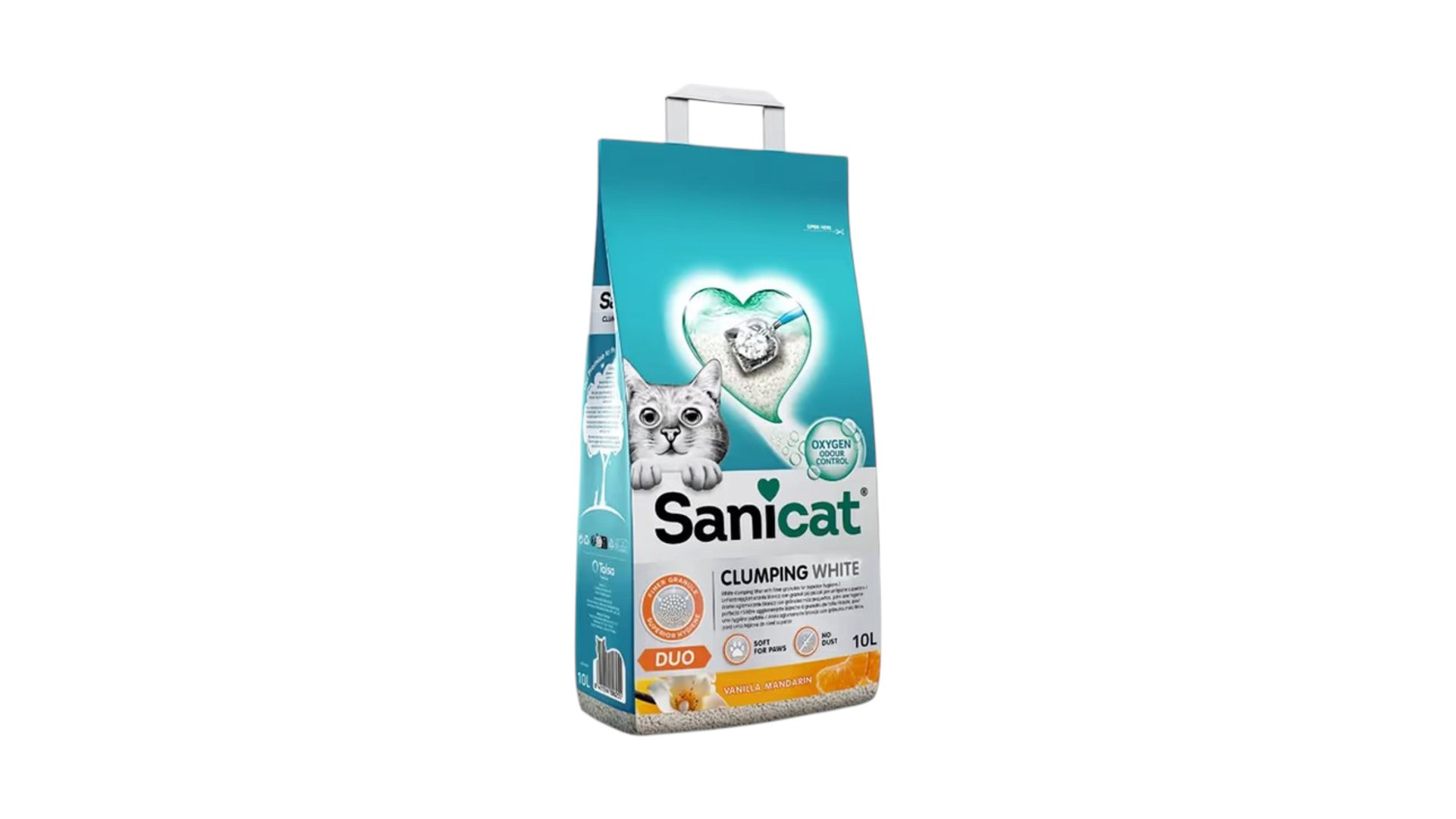 SANICAT Qum Toparlanan Clumping White Duo 10L