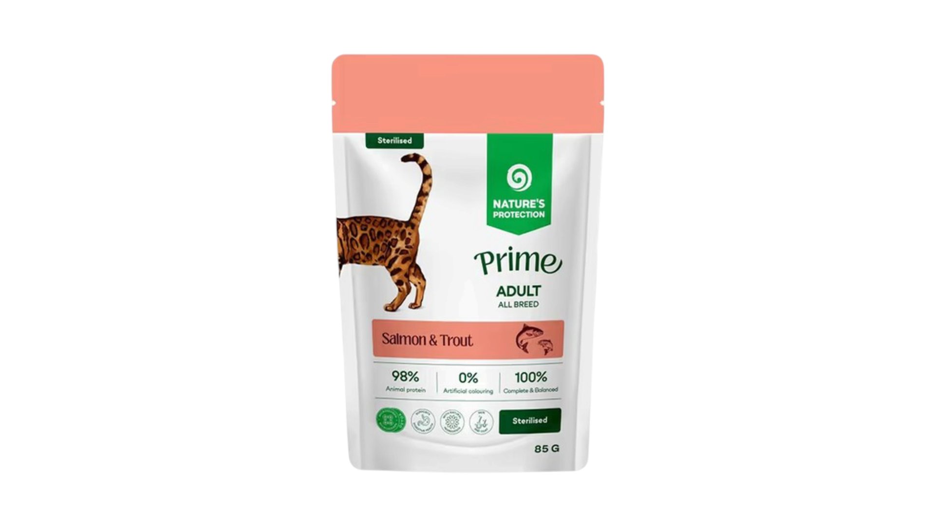 NATURE'S PROTECTION PRIME Sterilised Adult Cats All Breeds with Turkey, Pheasant and Cranberries 85 g