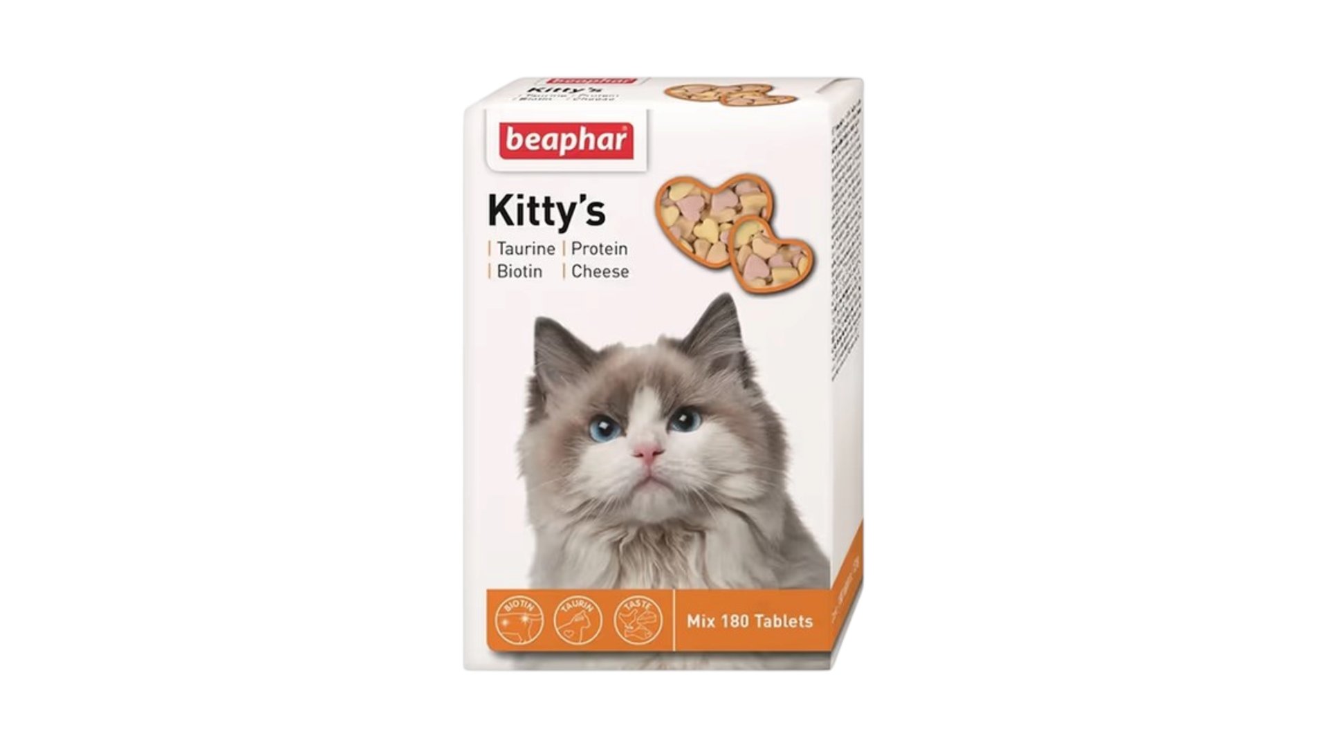 Beaphar Kitty s Mix Vitaminlər kompleksi pişiklər üçün, 180 tab.