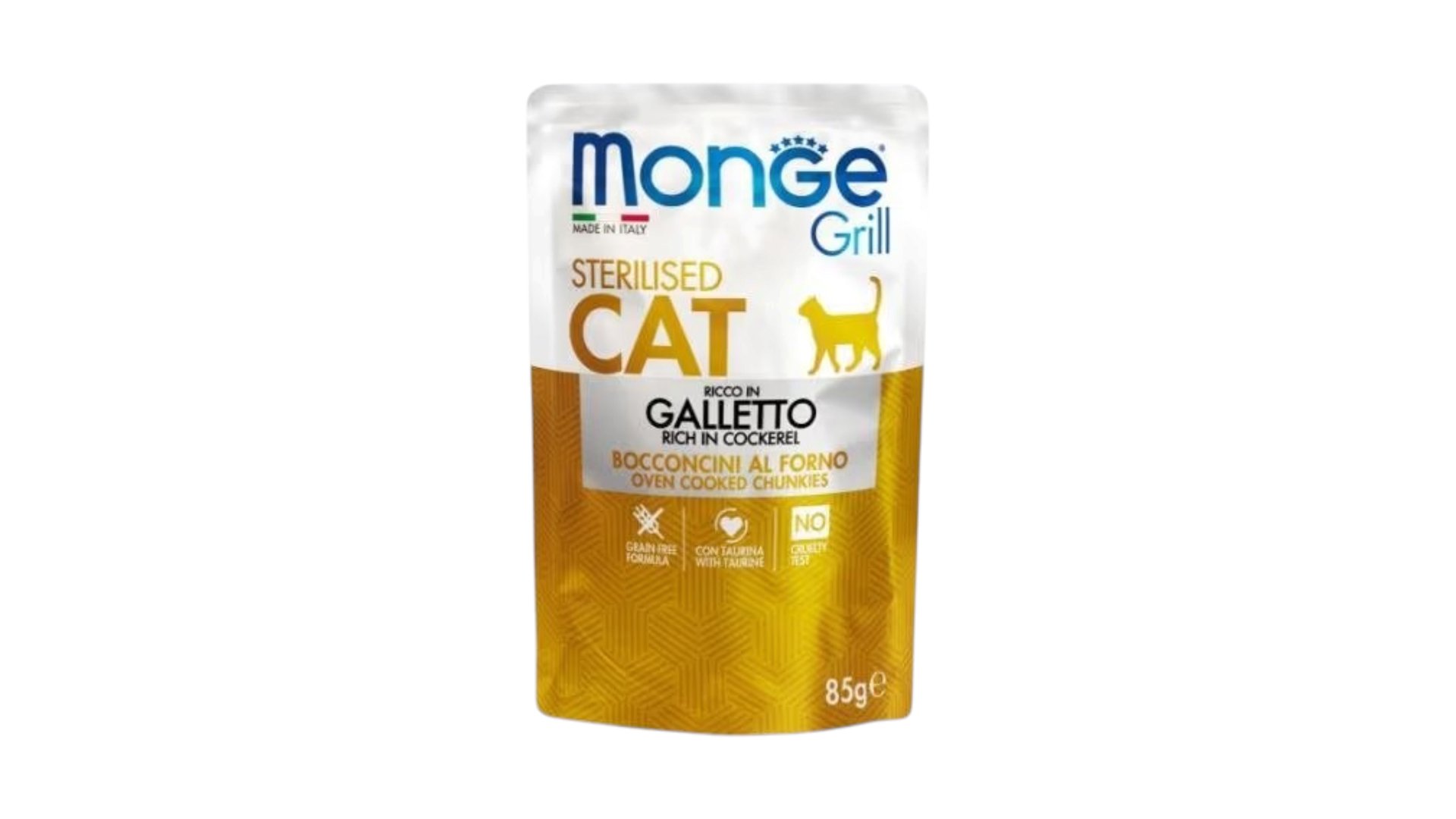 Monge Grill Sterilised Cat Food Chicken 85gr