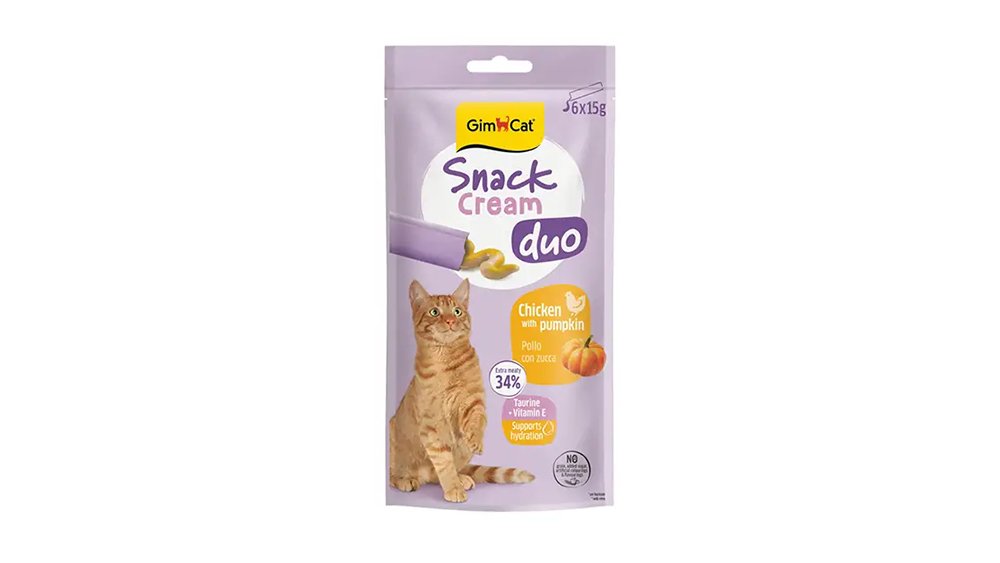 Gim Cat Snack Cream Duo Toyuqlu və Balqabaqlı (1ədəd) 15gr