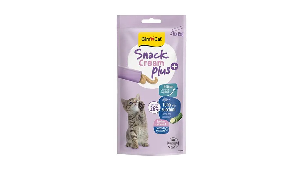 Gim Cat Snack Cream Kitten Ton Balıqlı ve Balqabaq tərkibli Bala Pişik Krem (1ədəd) 15gr