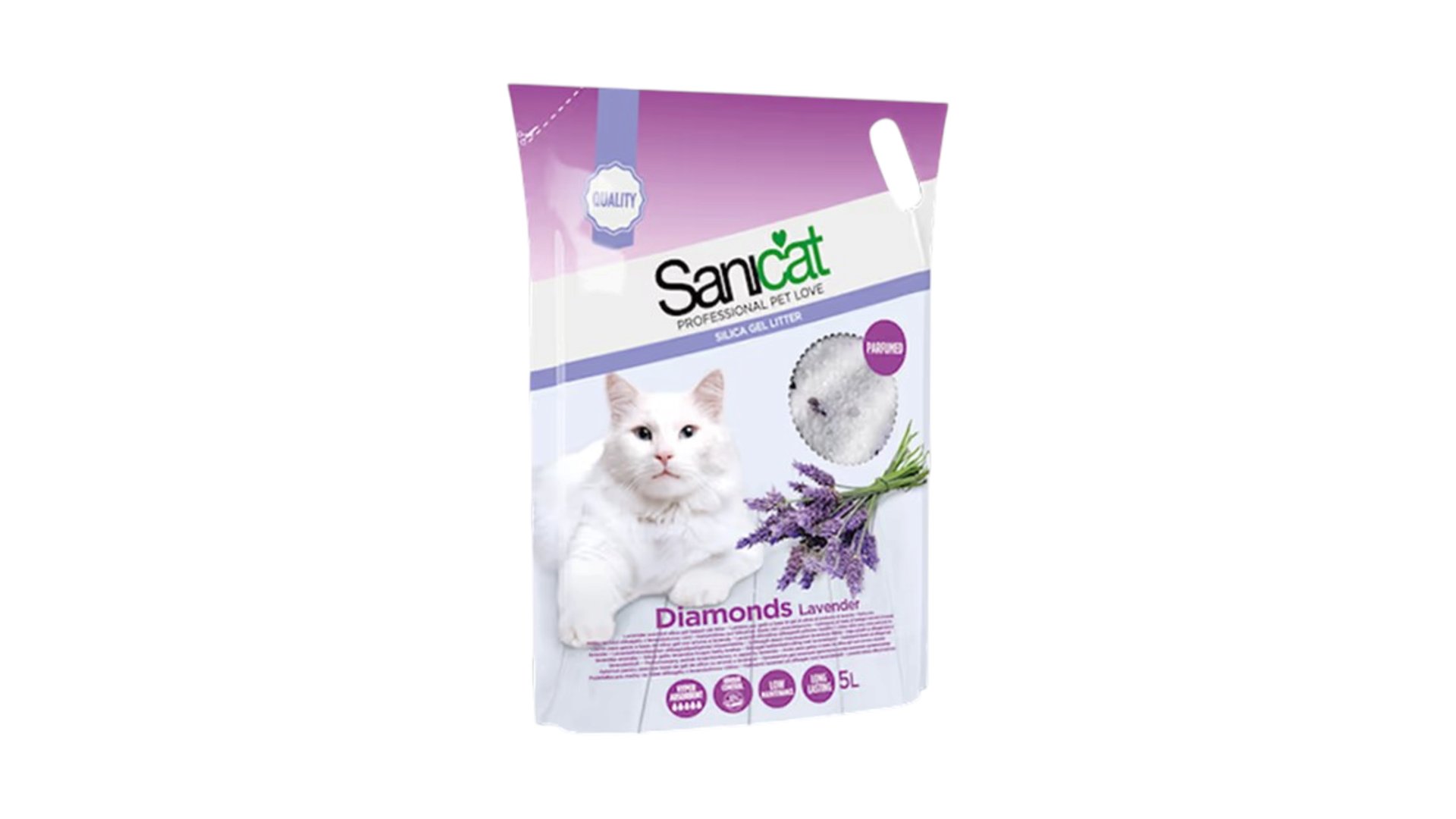SANICAT Silikon qum Diamonds Lavender 5L