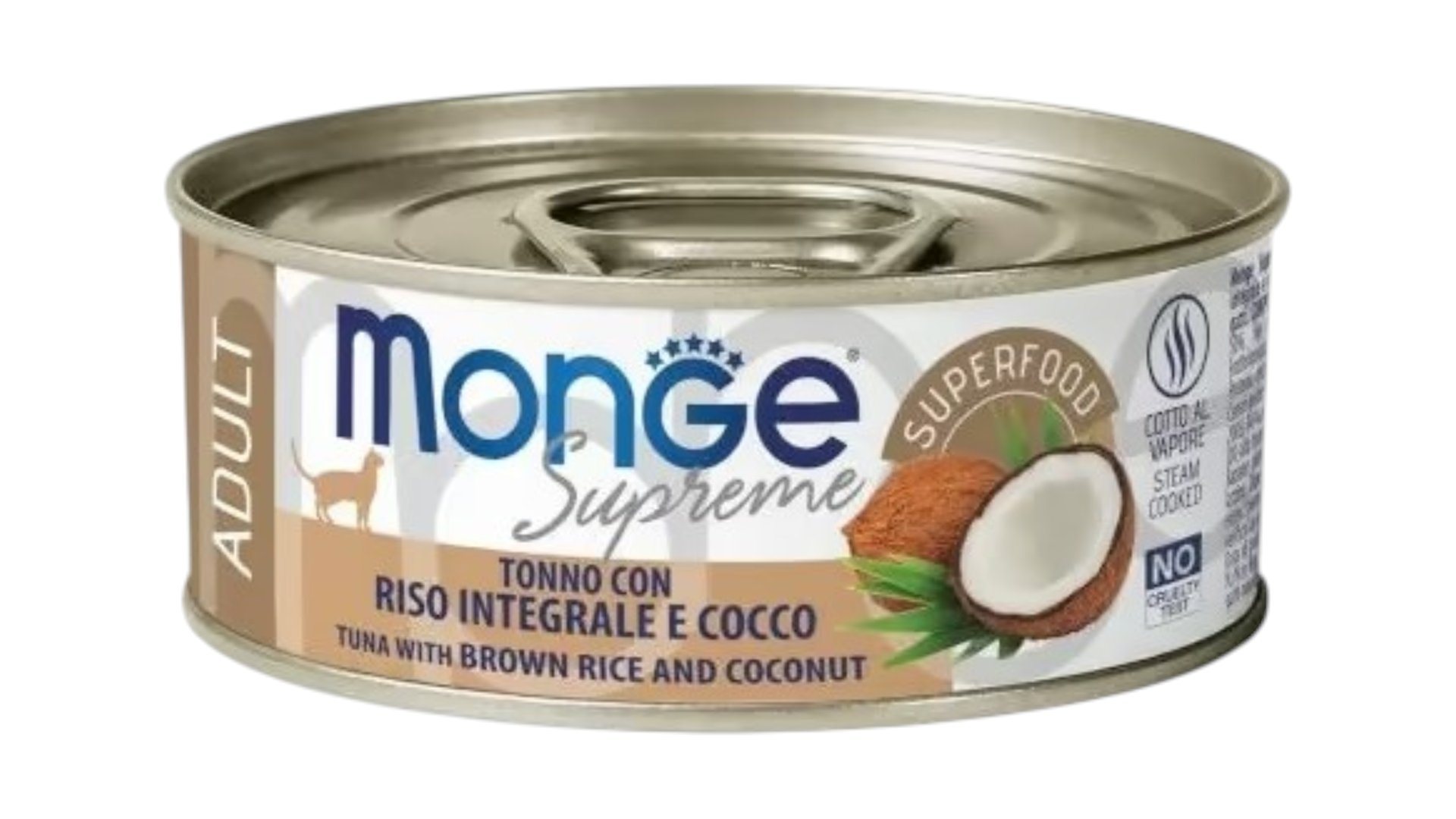 Monge Supreme Adult Tuna with Brown rice and Coconut 80g