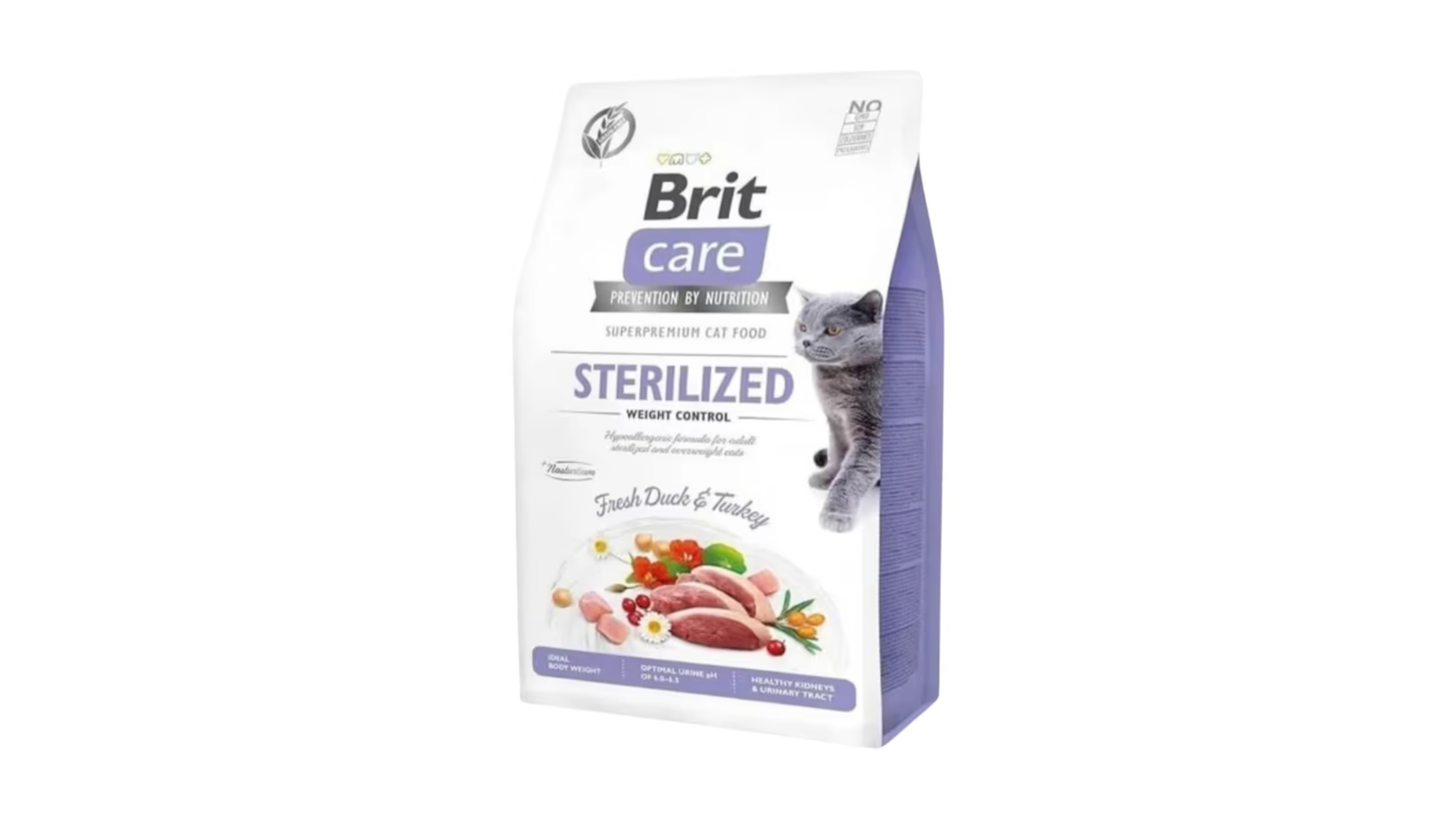 Brit Care Sterilised Pişiklər üçün Fresh Duck And Turkey Yem 1kg