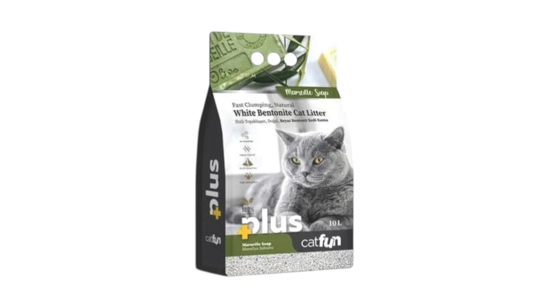 Catfun Plus Marsilla Sabun 5 lt Bentonit Pişik qumu