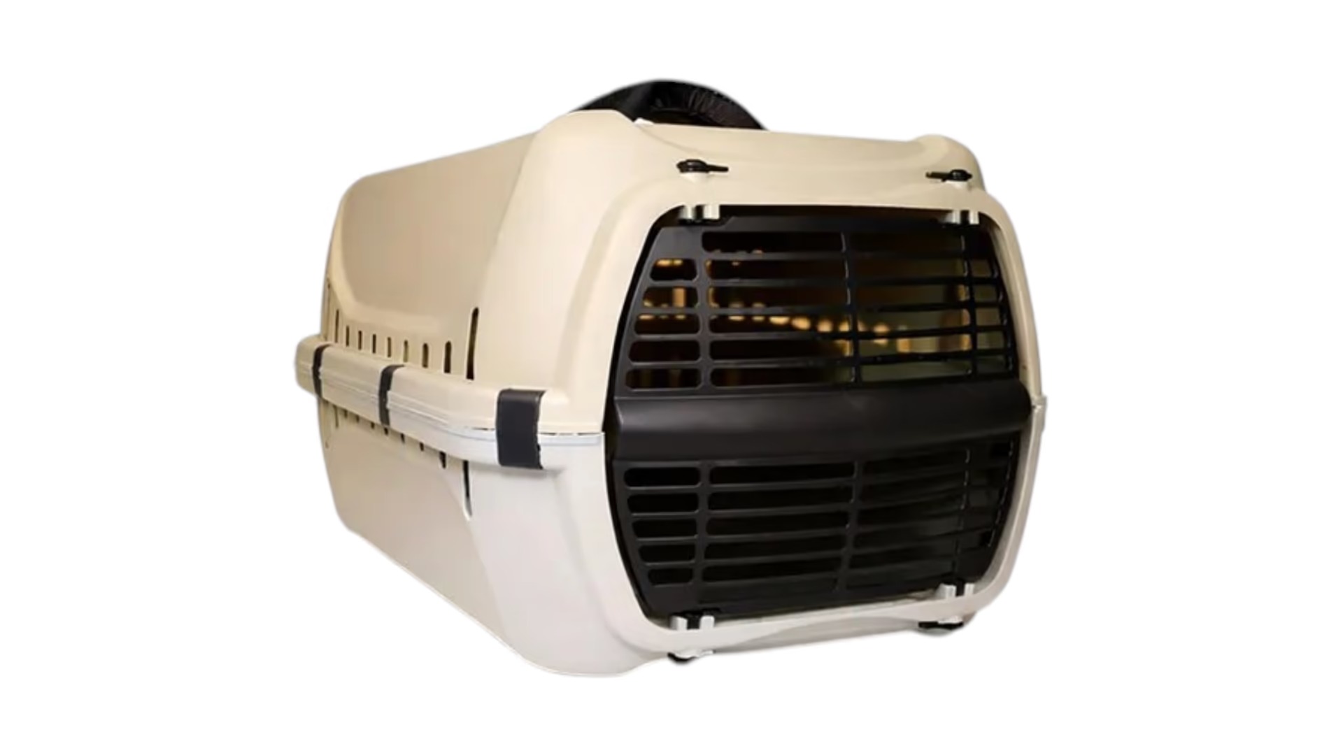 SoftLine Pet Carrier, heyvanlar üçün daşıyıcı, 45x35x25 sm. Bej / Ağ