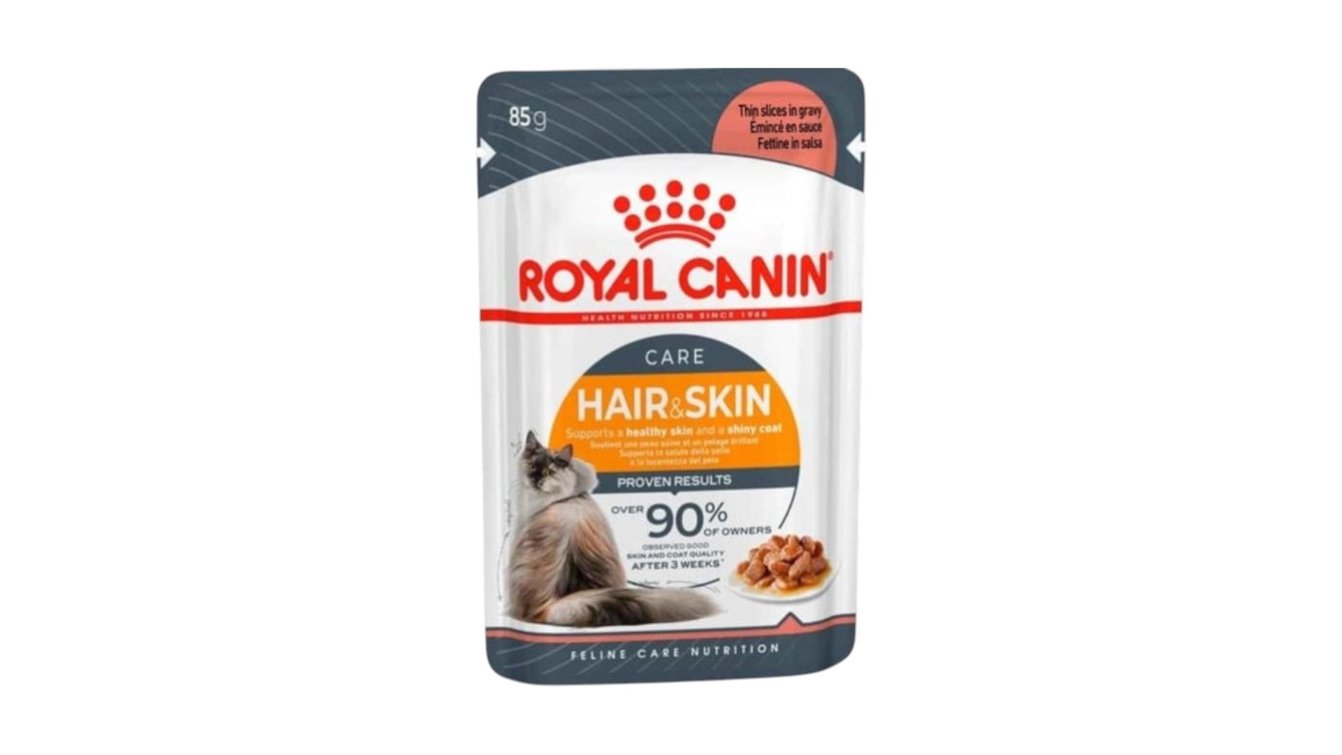 Royal Canin Hair and Skin Pişik Üçün Tük Gözəlliyini Qoruyan Nəm Yem, Sousda 85