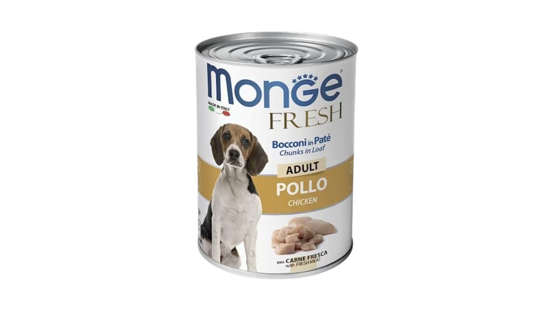 Monge Fresh Adult Loaf with Chicken yetkin itlər üçün toyuq paşteti 400 q