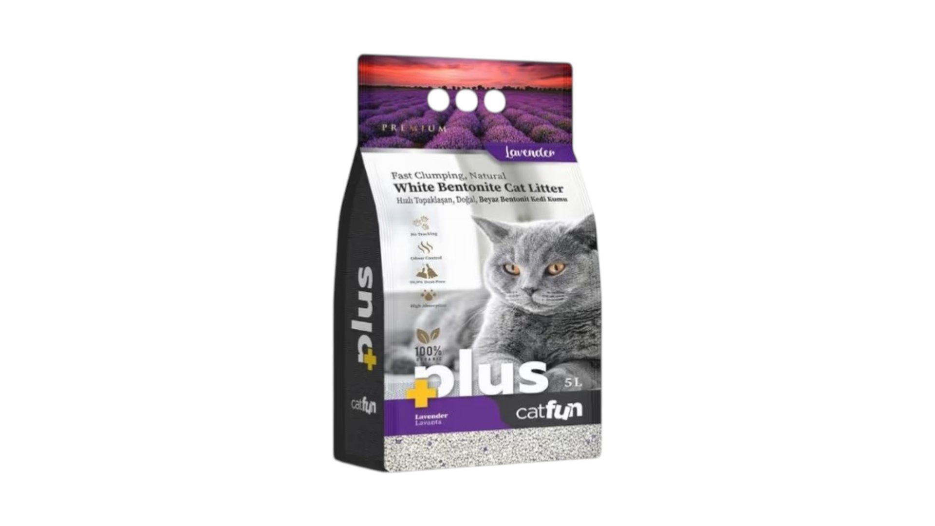 Catfun Plus Lavandalı 5lt Bentonit Pişik qumu